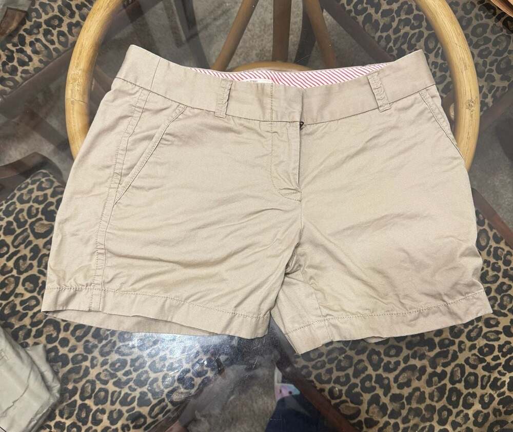 J.Crew Broken-In Chino Cotton Shorts in Khaki